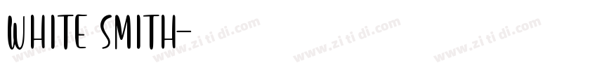 White Smith字体转换